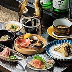 囲炉裏あみ定のコース写真