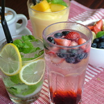 イタリアンソーダやスムージーなど見た目もカワイイ爽やかなドリンクをご用意♪
