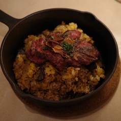 ステーキガーリックライス