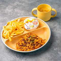 キッズミートソースパスタプレート　ドリンク付