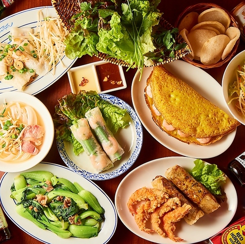 洗練されたアジアン空間で楽しむ、多彩な本格ベトナム料理が魅力のくつろぎダイニング