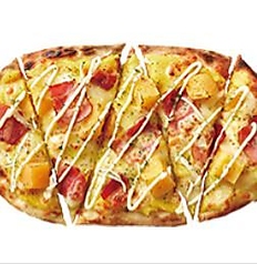 絶妙な甘味と塩味ハワイアンピザ