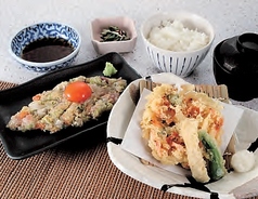 なめろうと旬の天ぷら御膳　