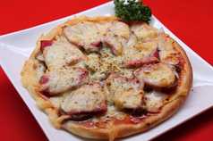 サラミと県産豚のピザ