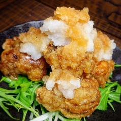 自慢のおろしポン酢がけ鶏唐揚げ