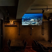 店内に2台設置された大画面モニターでは、野球やサッカーなど様々なスポーツを放映中♪臨場感あふれる映像で、試合の決定的な瞬間も逃しません◎仲間と一緒に熱狂できる、当店自慢のエンターテインメント設備です。