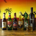 ビール、カクテル、ウイスキー、ワイン等豊富にご用意！日本ではなかなか見ない珍しいお酒もご用意ございます！