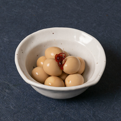 自家製 うずら醤油漬け