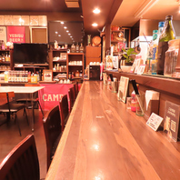 少人数のご利用も歓迎♪カウンターやテーブルございます