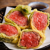 数量限定！赤身牛の天ぷら★大葉の風味が牛肉の旨味をさらに引き立てる絶品天ぷら！