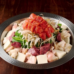 国産もつたっぷりの豆乳明太子もつ鍋