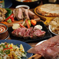 多彩なコースや飲み放題◎世界のワインと窯焼き肉料理！
