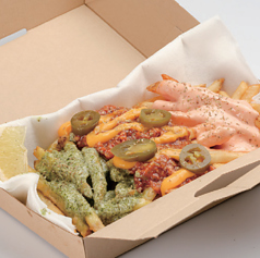 3種のディップソースポテト