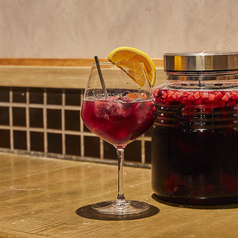 福キタル。漬け込みフルーツサングリア赤　オレンジ　(ソーダ、ロック)