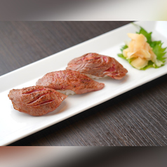 信州牛の炙り寿司