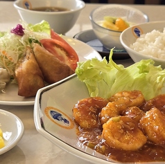 エビチリセット定食
