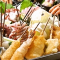 料理メニュー写真&nbsp;最高級ラードで揚げる自慢の串カツ！