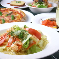 120分飲み放題×生パスタ・ピッツァ食べ放題４１８0円～