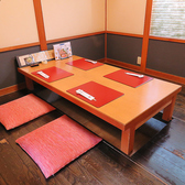 半個室の掘り炬燵席は女子会やご家族連れのお客様にもおすすめのお席です！仕切りがついているので周りを気にせず思う存分楽しめます♪