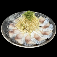 しめ鯖の白葱パッチョ