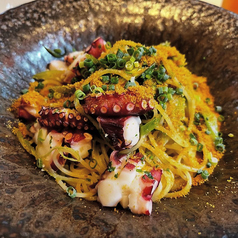 タコとカラスミのペペロンチーノ