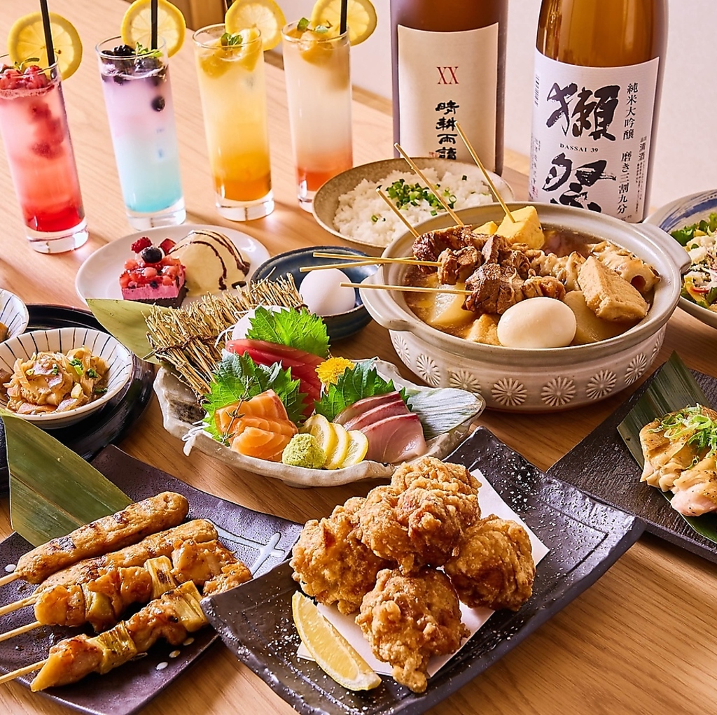 OPEN記念の特別価格でご提供★3時間飲み放題付きコース