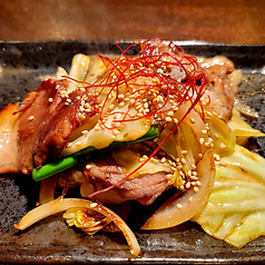 ニンニク炙り豚肉炒め