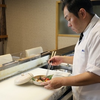 職人技が光るお料理を、ゆったり個室で