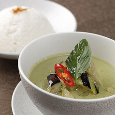 ゲンキャオワーンガイ　チキングリーンカレー＆ジャスミンライス