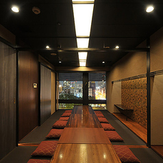 大川を望む堀ごたつ式個室！