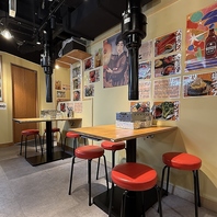 全席吸煙ダクト完備。煙を気にせずお楽しみいただけます