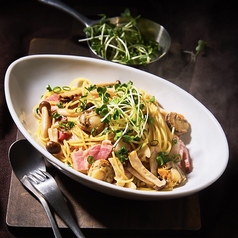 ホタテときのことベーコンのバター醤油