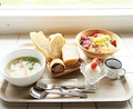 料理メニュー写真 ≪農園ランチセット≫パンとサラダとスープ