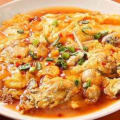 牡蠣の玉子焼き