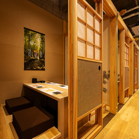 【少人数向け個室】2名様から個室にご案内可能です