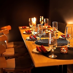 様々なシチュエーションに対応可能な寛ぎのプライベート個室空間となっております♪おしゃれな店内で誕生日・記念日をお祝い♪特製デザートをプレゼント☆