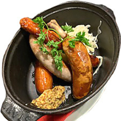 ソーセージの盛り合わせ