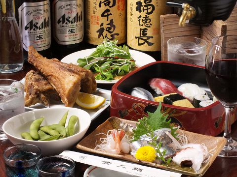 【120分飲み放題付】歓送迎やちょっとした宴会などに是非☆とくとくコース5品4600円(税込)
