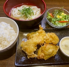 鶏天定食