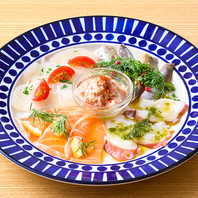 当店自慢の新鮮カルパッチョなど！