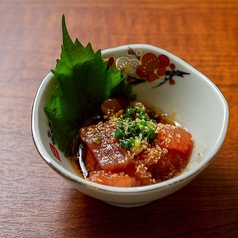 まぐろの酒盗和え