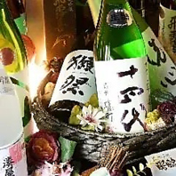 日本全国から取寄◎店主が飲み比べて厳選した日本酒40種