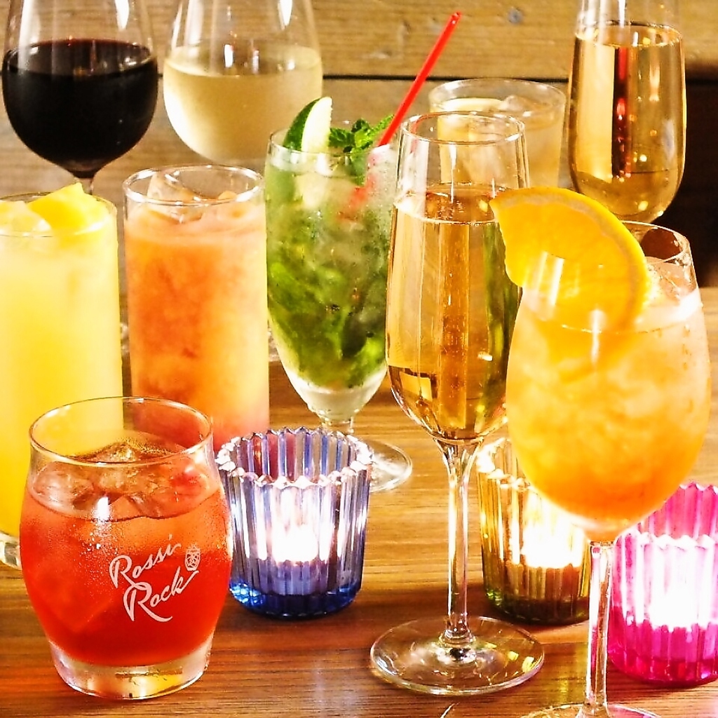 種類が豊富な飲み放題は2000円(税込)♪+500円(税込)でスパークリングワインや生ビールも飲み放題に★