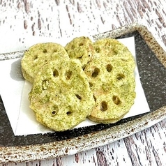 レンコンの磯部揚げ