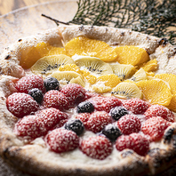 見た目も可愛い◎デザートPIZZA