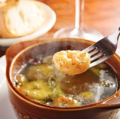 マッシュルーム＆小エビのアヒージョ