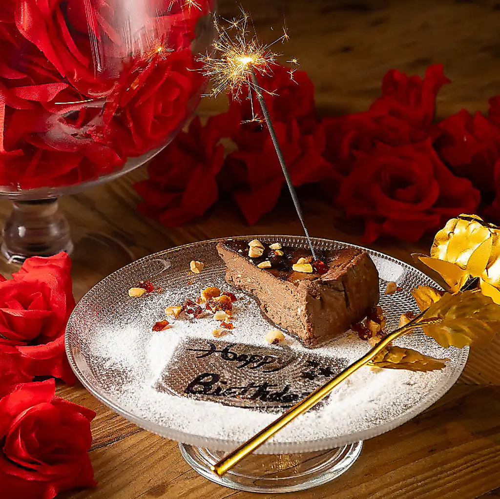 誕生日記念日プランご予約でデザートプレートプレゼント！