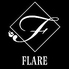 FLARE フレア 六本木ミッドタウン前のロゴ