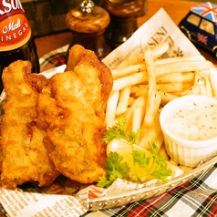 ★当店1番人気！フィッシュ＆チップス★ハーフサイズ【鱈のフリッター２枚】