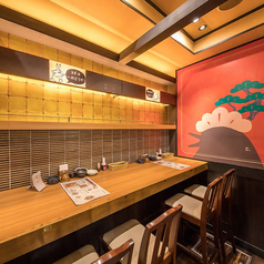 【カウンター席】会社帰りにミライザカで一杯いかがでしょうか？ゆっくり話せるカウンター席は、デートでのご利用にもおすすめ